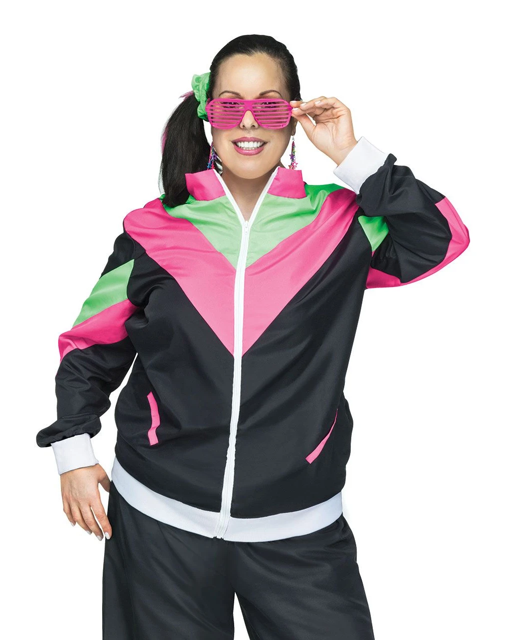 80er Jahre Bad Taste Trainingsanzug Plus Size – Bild 3