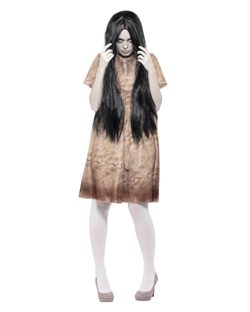 Böser Geist Frauenkostüm Mit Perücke – Bild 2