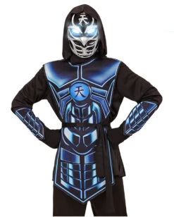 Cyber Ninja Kinderkostüm Mit LED Augen