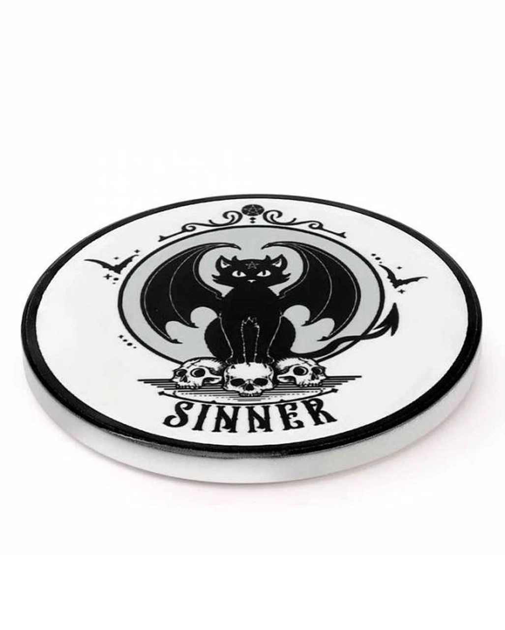 Fledermaus Katze Untersetzer – Bild 2