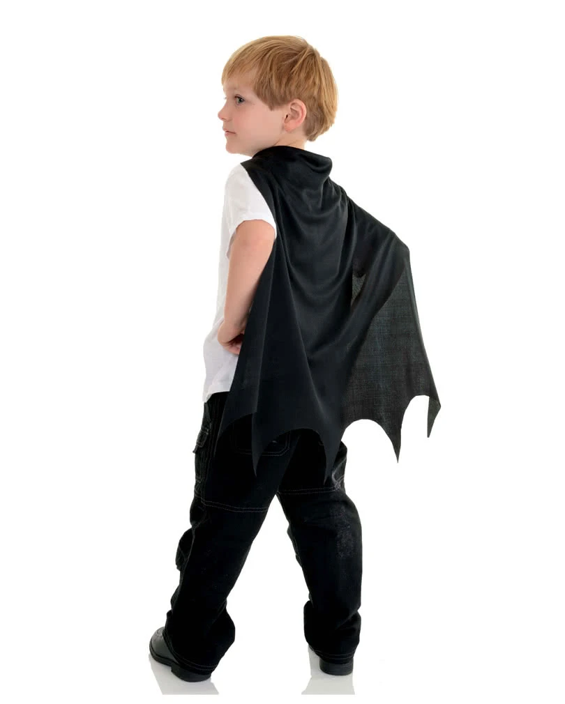 Fledermaus Kinder Cape Schwarz