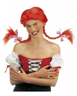 Freche Mädchen Zopfperücke