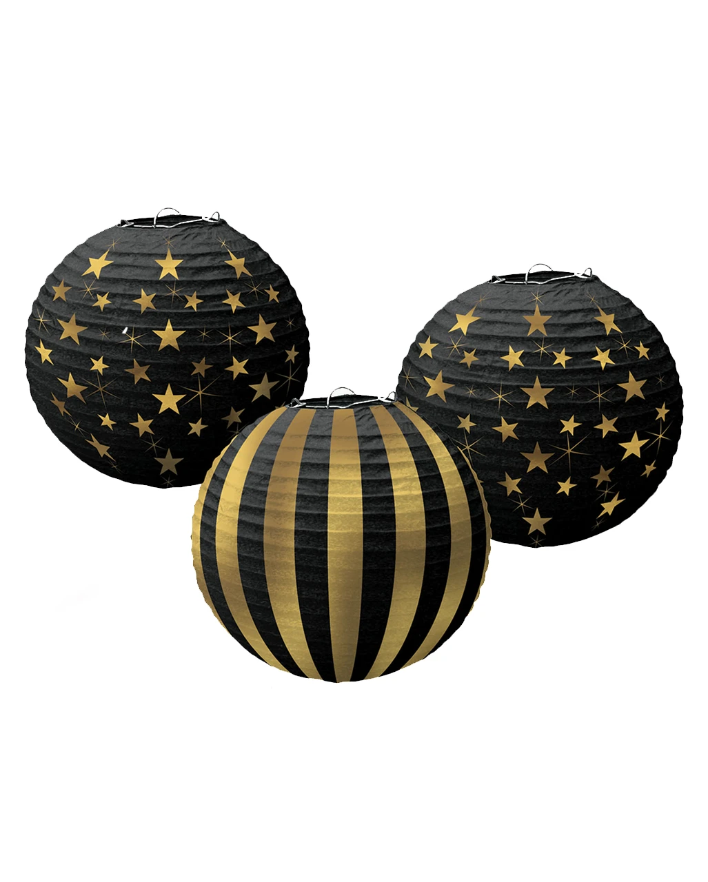 Glitz & Glam Lampions Im Set 3 Stück