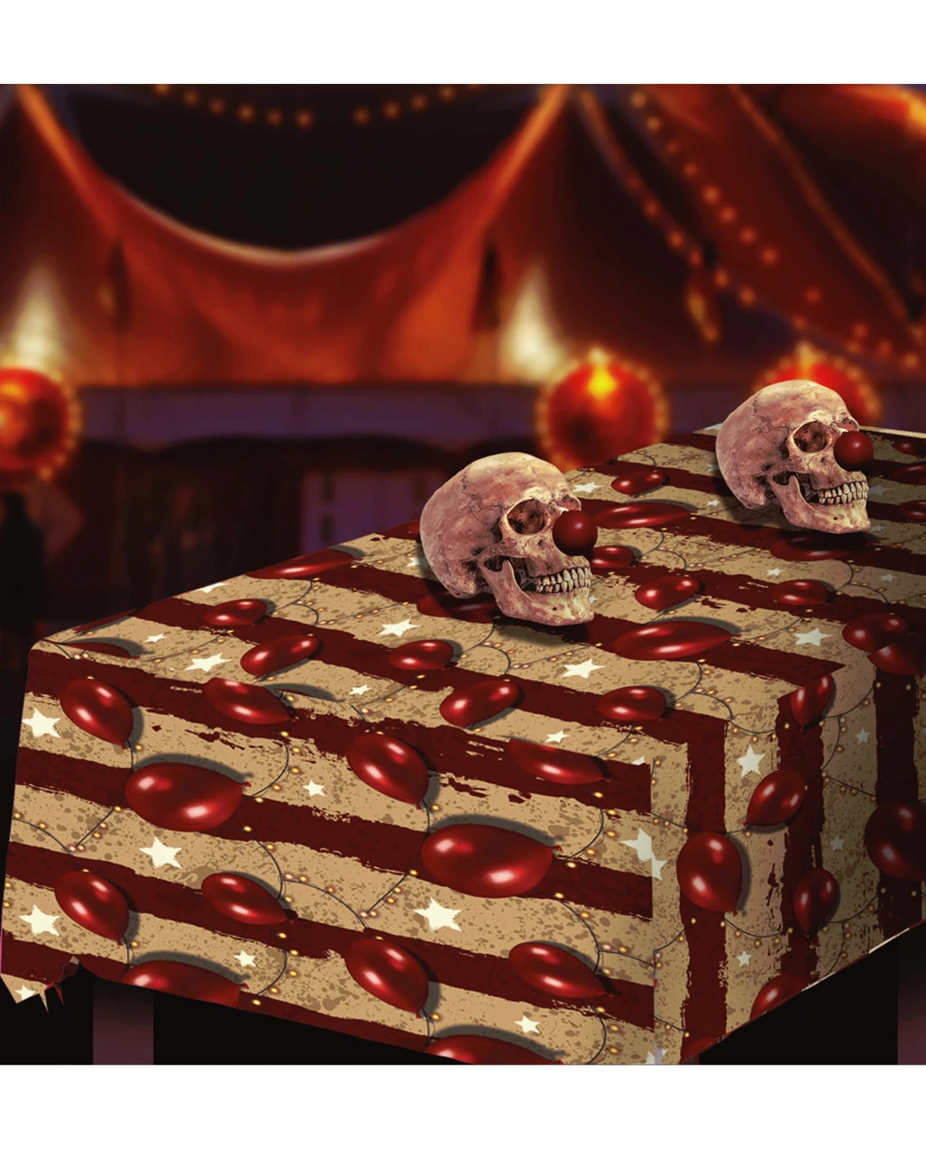 Horror Clown Zirkus Halloween Tischdecke – Bild 3