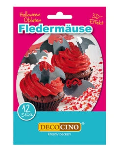 12 Fledermaus Halloween Oblaten