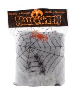 Weißes Halloween Spinnennetz 300gr