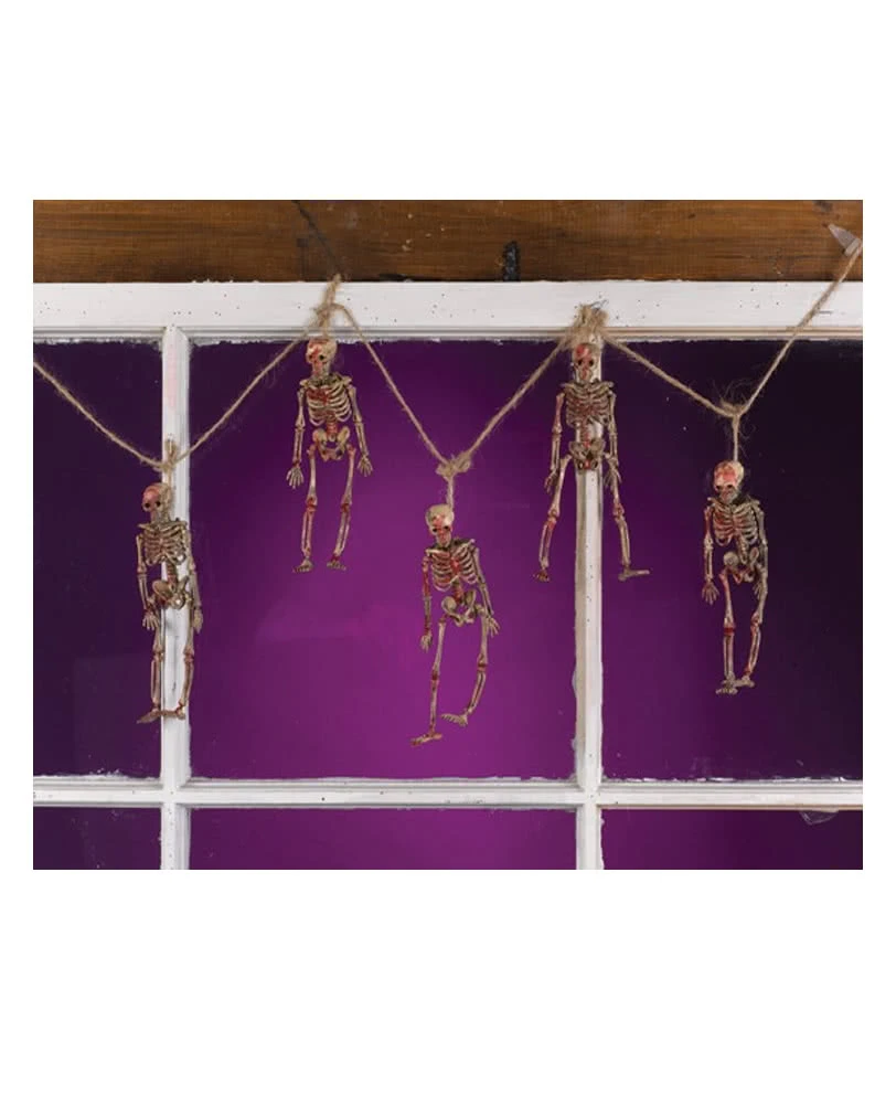 Halloween Skelett Girlande 182cm – Bild 2