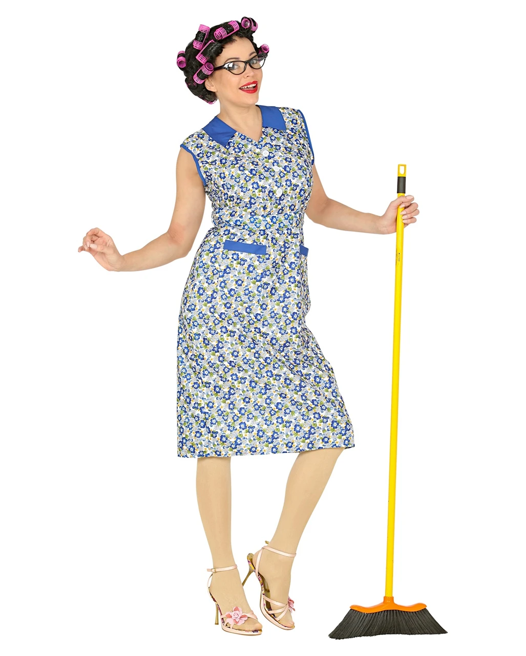 Putzfrau Kittelschürze Kostüm – Bild 3