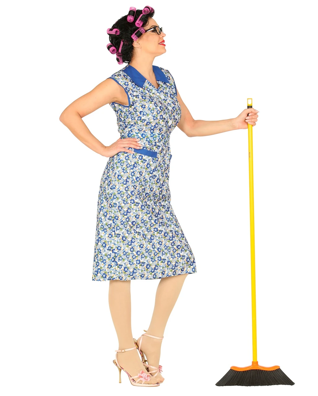 Putzfrau Kittelschürze Kostüm – Bild 4