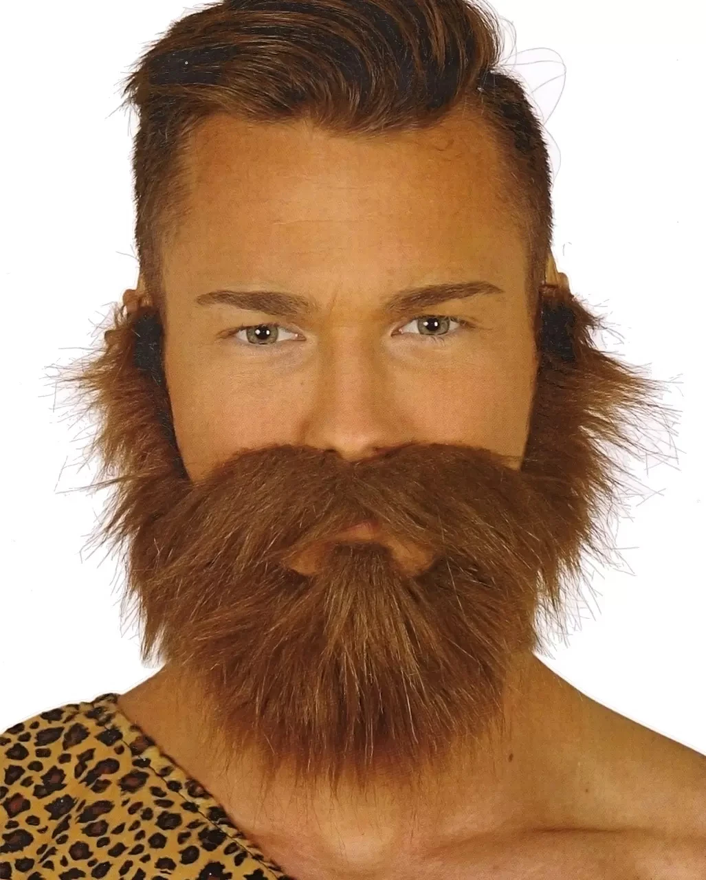 Brauner Vollbart Mit Schnäuzer – Bild 2