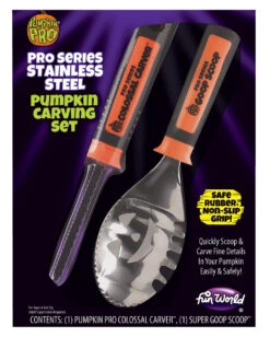 2-tlg. Kürbis Schnitzset