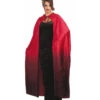 Langer Kostüm Umhang Mit Rotem Farbverlauf 142cm