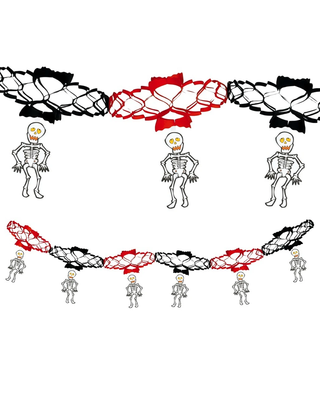 Girlande Mit Skeletten 200cm – Bild 2