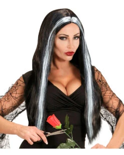 Morticia Halloween Perücke