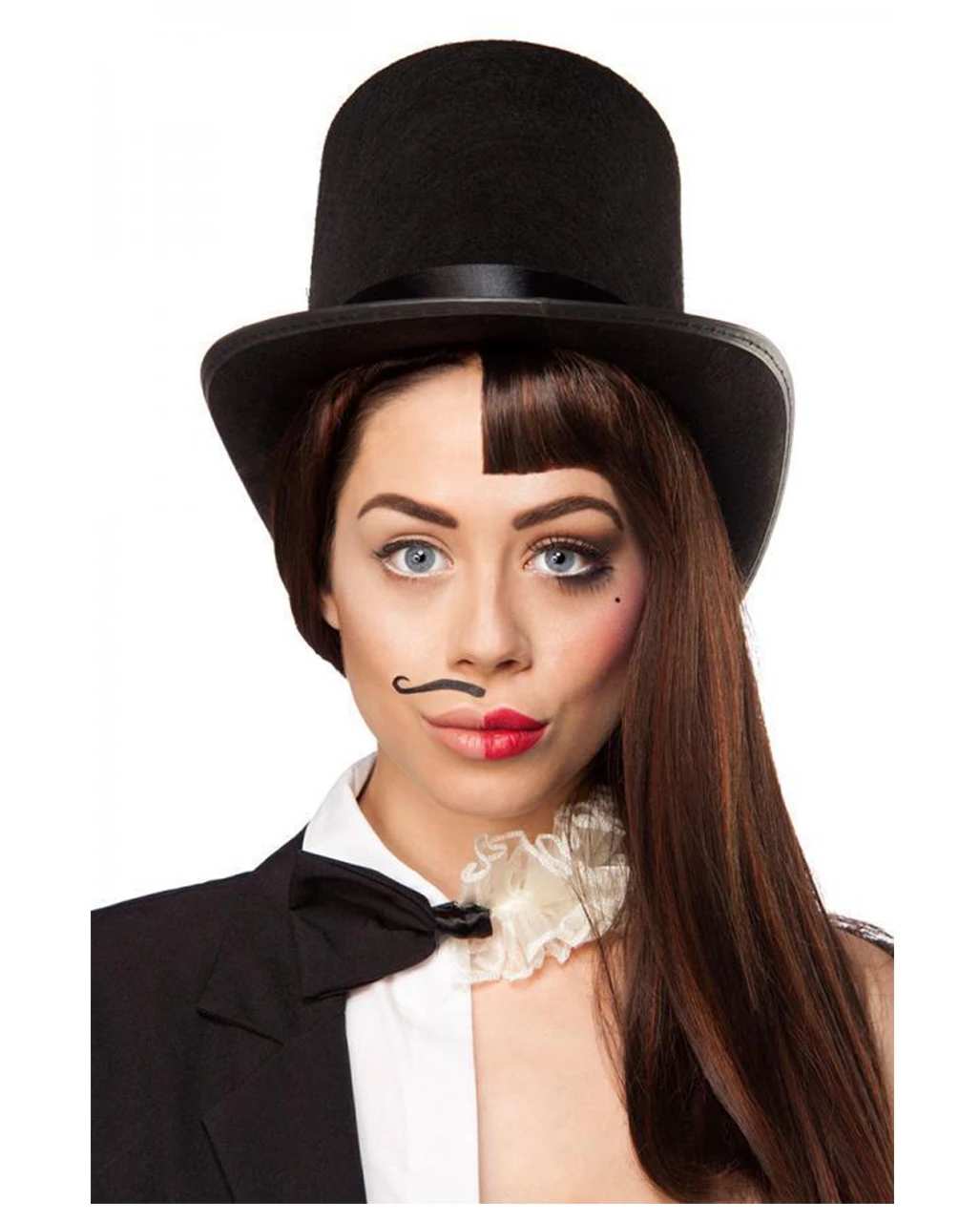 Elegantes Mann & Frau Cabaret Travestie Kostüm – Bild 5