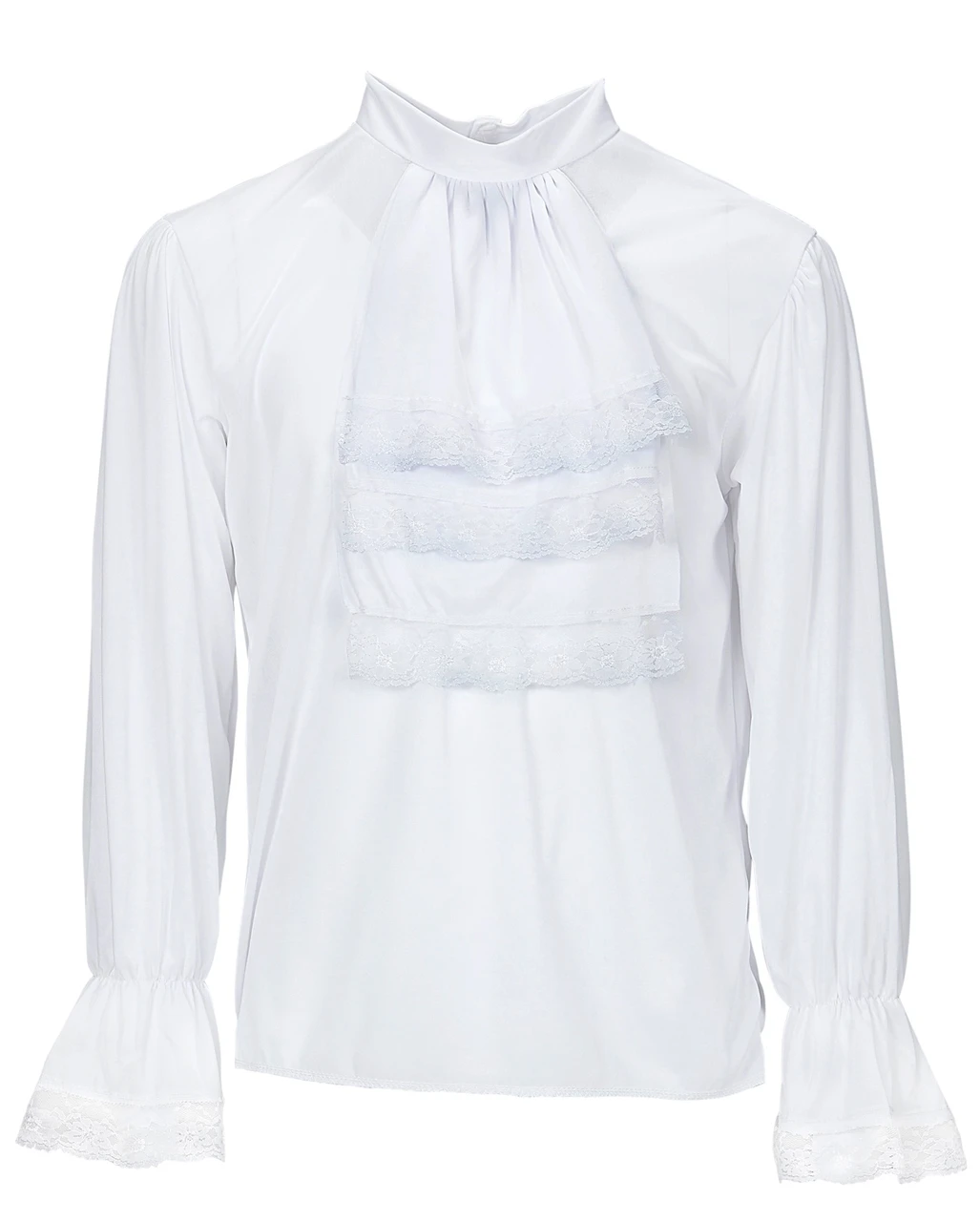 Rüschenhemd Mit Jabot XL – Bild 3