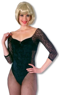 Samtbody Mit Ausschnitt