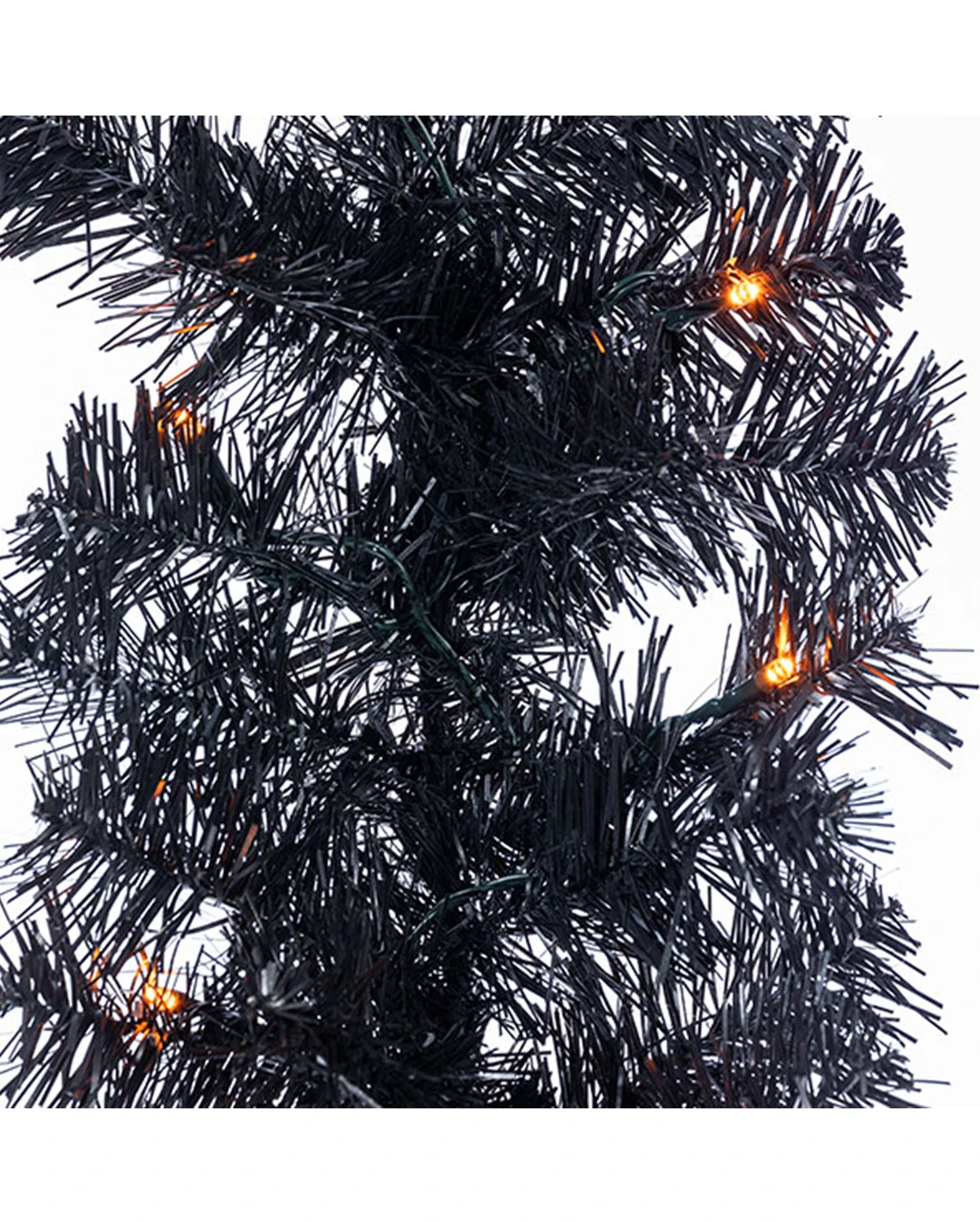 Halloween Girlande Mit LED´s Schwarz-orange 183cm – Bild 2