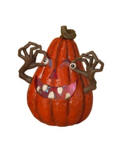 Unheimlicher Halloween Kürbis Mit Augen & Licht