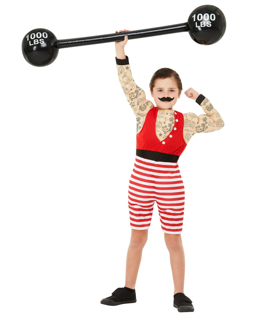 Retro Starker August Deluxe Muskel Kinderkostüm – Bild 2