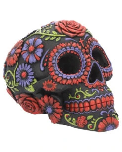 Sugar Skull Mit Blütenmuster